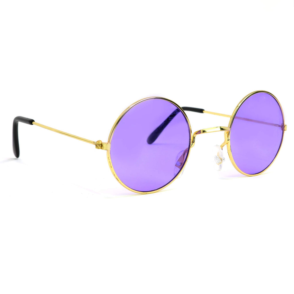 Skeleteen Tinted Round Hippie Glasses Pink Purple India | Ubuy